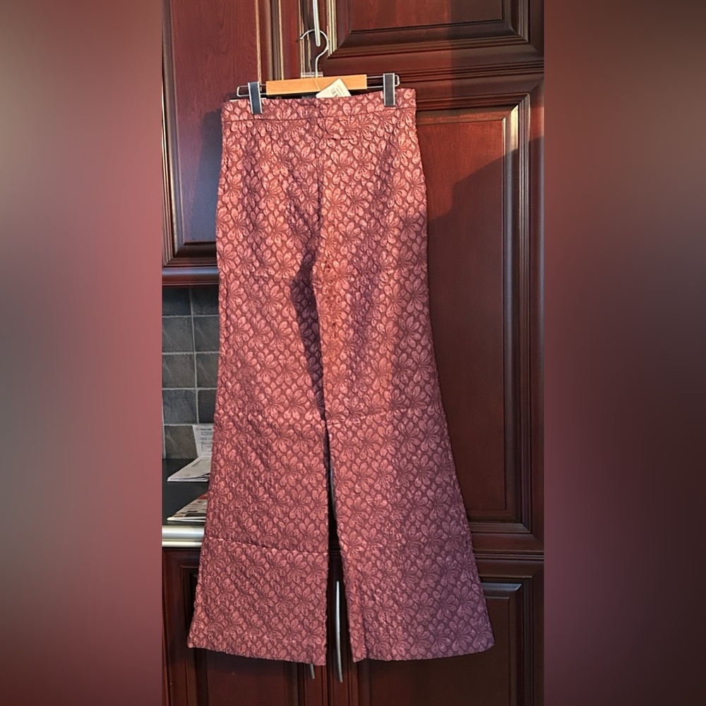 FREE PEOPLE Runaway Floral Flare Pants size 6 - Picture 14 of 15